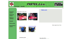 Desktop Screenshot of pretex.si