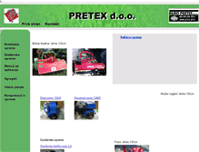 Tablet Screenshot of pretex.si